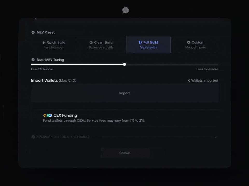 Block-0 configuration in Proxima