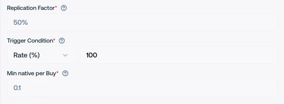 Auto-Buy trigger and amount fields
