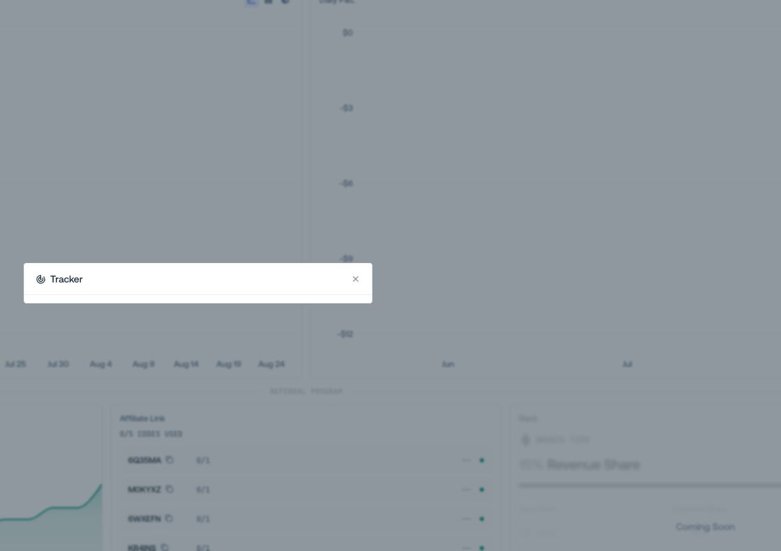 Tracked wallets in Proxima