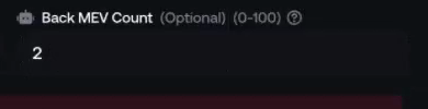 Back MEV Count in the real Block-0 Custom preset