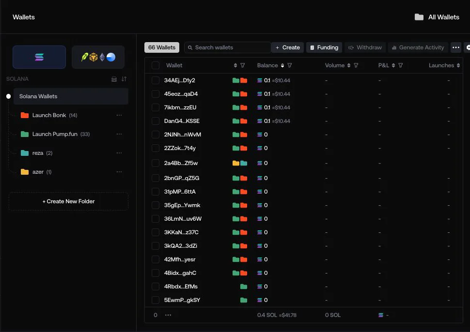 Wallet inventory available in Proxima
