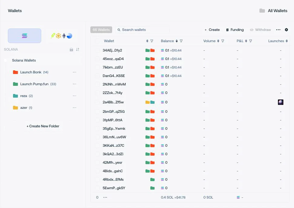 Wallet inventory available in Proxima