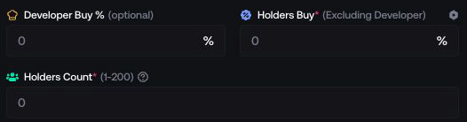 Allocation and holder count controls in Proxima