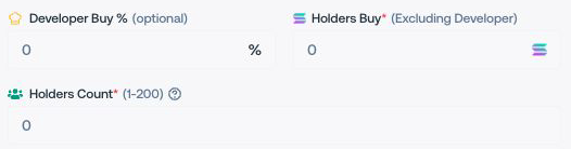 Allocation and holder count controls in Proxima