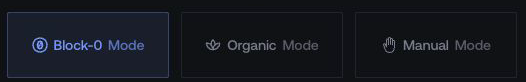 Launch mode selector in Proxima