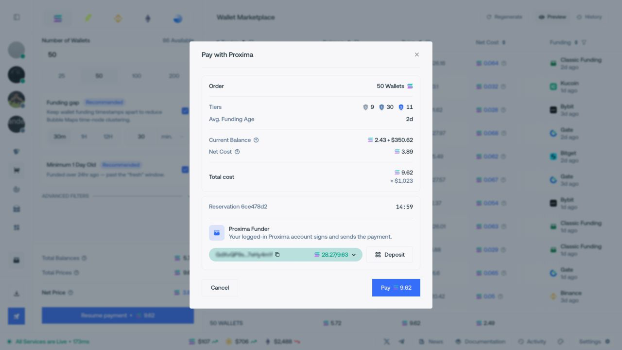 Marketplace checkout