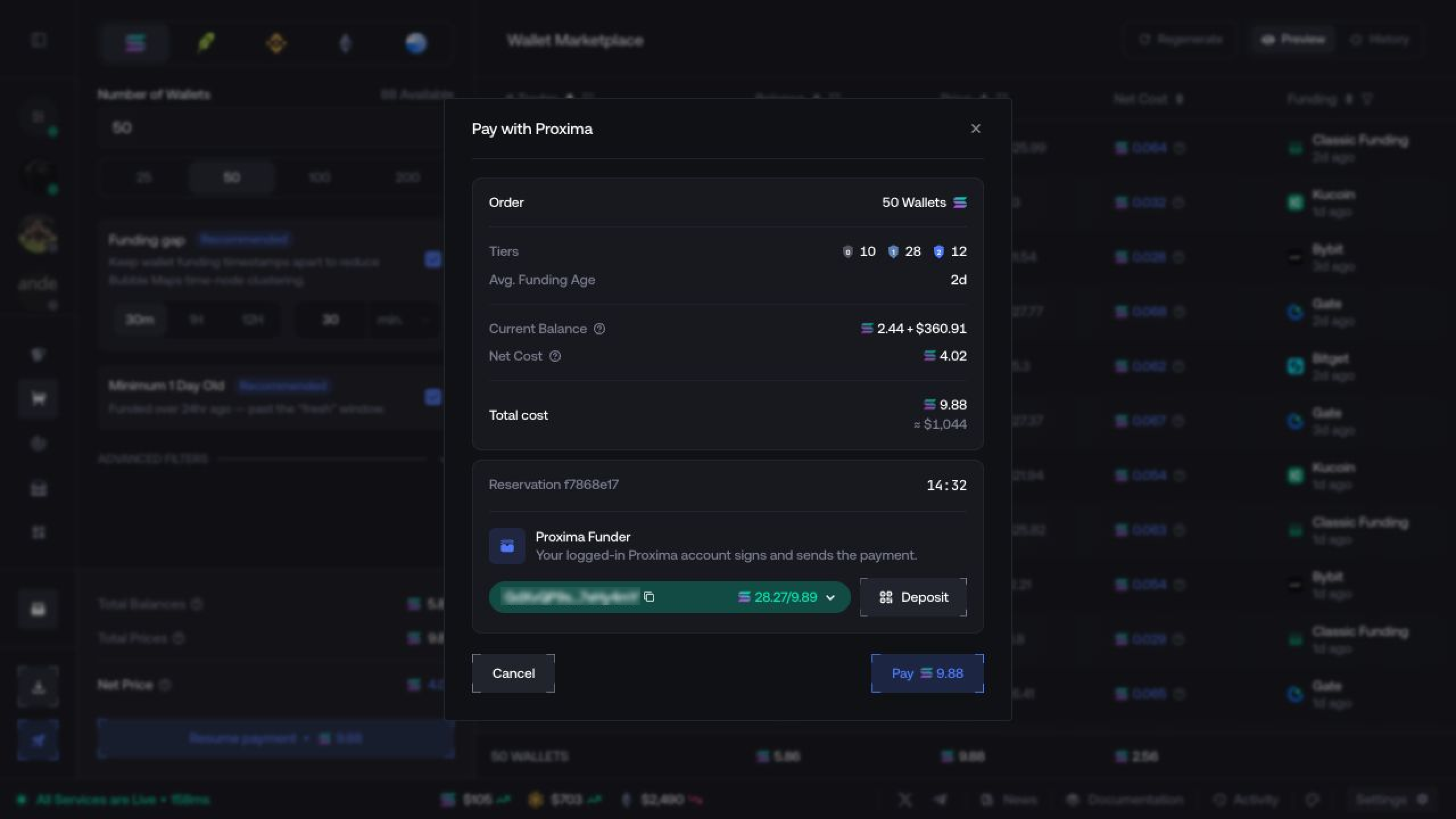 Marketplace checkout