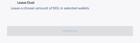 Final withdrawal controls
